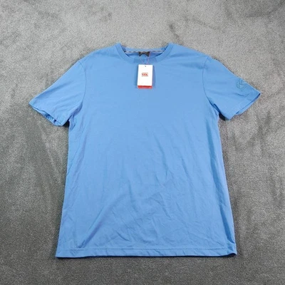 Canterbury Shirt Mens Medium Sky Blue Cotton Blend Rugby Sportswear Tee - Image 1 of 4