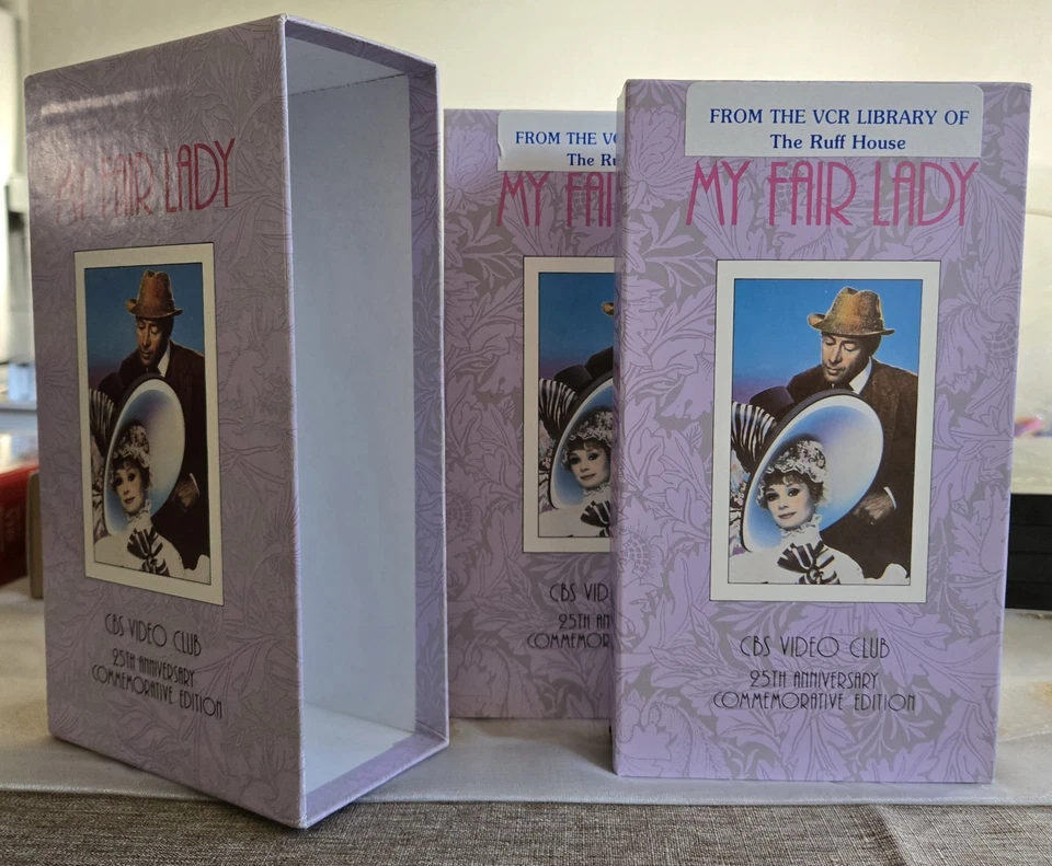 My Fair Lady 25th Anniversary Commemorative Edition CBS Video Club 2 VHS Box Set Foto 1 de 4