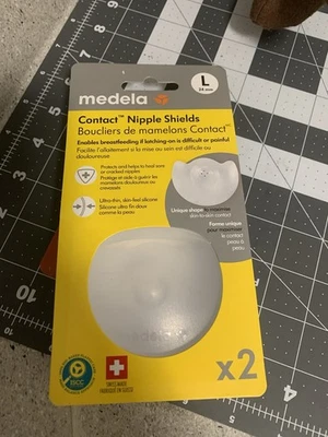 Щитки для сосков Medela Contact упаковка 2 шт. (размер большой 24 мм) ~нераспечатанные - Изображение 1 из 4