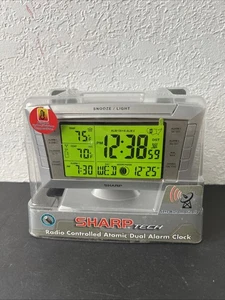New SHARP Radio Controlled Atomic Dual Alarm Clock SPC314 - Picture 1 of 7