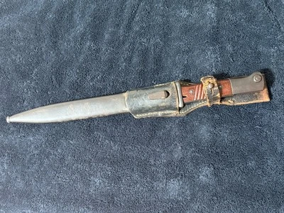 WW2 German K-98 combat matching bayonet with frog. AB 44 SCARCE !! - Image 1 of 4