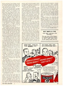 PRINT AD, 1958 Sir Walter Raleigh Tobacco 50's Comic Strip Christmas Smoke Pipe - Picture 1 of 1