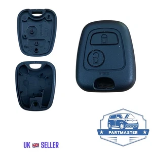 2 BUTTON REMOTE KEY FOB CASE SHELL FOR PEUGEOT 307 107 207 CITROEN C2 C3 C4 C5 - Picture 1 of 5