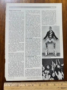 Vintage 1974 Artikel Gesichter in der Menge Musik Publikum Heavy Metal Glitzer Trippers - Bild 1 von 1