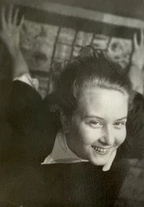 Pretty Girl POV From Above Hands Extended Abstract VTG 1920s Photo Odd Weird - Picture 1 of 2