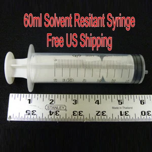 Syringe Plastic 60ml for Refilling Cartridges Solvent & Water ink Large Format  - Picture 1 of 3