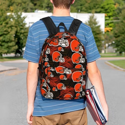 Cleveland Browns Fans Lightweight Backpack Student Backpack Print School Bag Cover
