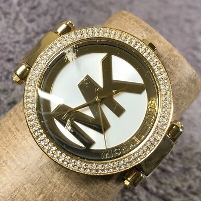 Reloj Michael Kors Parker Mujer MK-6313 Moda Pavimentado Dos Tonos Cuarzo 39mm 6" Foto 1 de 4