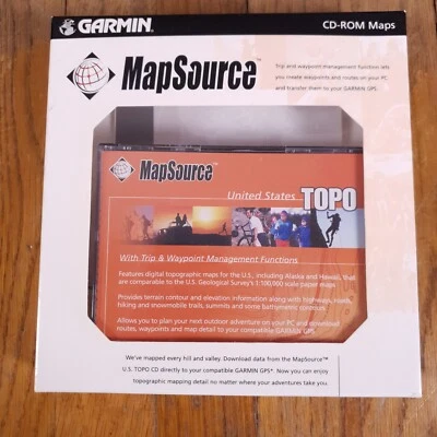 Garmin MapSource US Topo CDs Includes Trip & Waypoint Management - Image 1 of 2