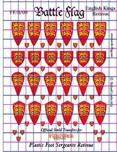 Official Waterslide Transfers for Fireforge Foot Sergeants Richard the Lionheart - Picture 1 of 1