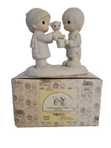 Vintage 1983 Precious Moments Enesco "Christmastime is For Sharing" E-0504 Figur - Bild 1 von 11