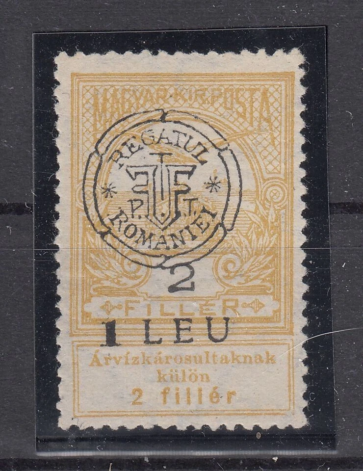 QB24253/ TRANSYLVANIA ROMANIAN OCC – MI # 2 I MINT MH SIGNED – CV 275 $ - Image 1 of 2