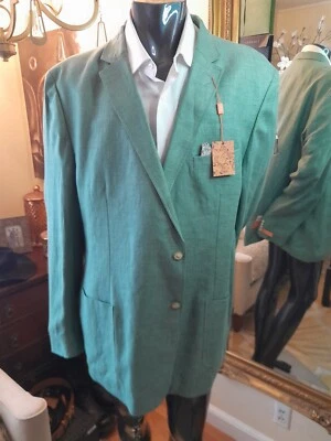 Nuevo Blazer Tallia Big&Tall Lino Verde Talla 54XL Foto 1 de 4