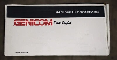 Lote genuino de 2 cartuchos de cinta negros Tally Genicom 44A509160-G02 4470/XT 4490 Foto 1 de 4