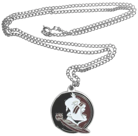 Florida State Seminoles 22" Chain Necklace Metal Logo Charm NCAA Licensed Cover