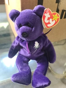 ESTATE SALE - Ty Beanie Babies PRINCESS DIANA Bear  (EXCELLENT CONDITION 1998) - Picture 1 of 8