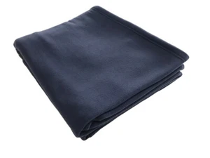 Blanket - Polar Fleece - Navy - Australian Made - Picture 1 of 4