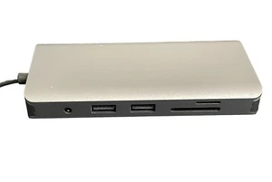 🔥🔥11 in 1 USB-C Docking Station Hub Type C for MacBook/USB C Laptops, Grey🔥🔥 - Picture 1 of 4