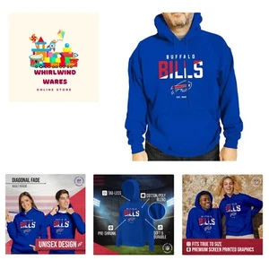 Adult NFL Diagonal Fade Fleece Hooded Sweatshirt - Unisex Tagless - Officiall... - Picture 1 of 6