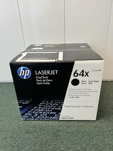 Nowy toner HP 64X czarny dwupak wysoka wydajność P4014 P4015 P4515 CC364XD - Zdjęcie 1 z 7
