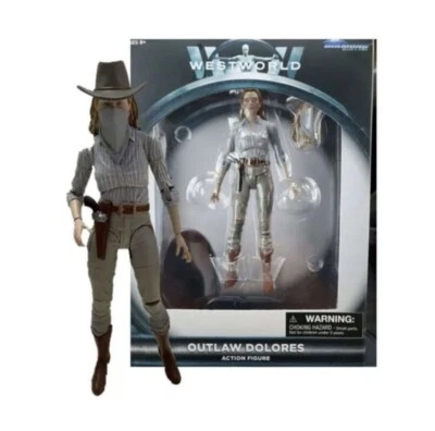 钻石精选西部世界亡命之徒多洛雷斯可动人偶收藏品 — 第 1/2 张图片