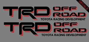 TRD OFF ROAD Decal Set Fits: Toyota Tacoma Tundra Truck Vinyl Sticker black/red - Picture 1 of 1