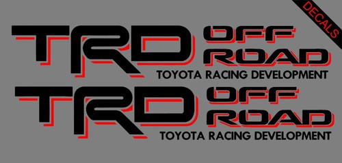TRD 4x4 Off-road Vnyl Decal for 2016-2023 Toyota Tacoma Tundra 3rd Gen