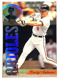 BRADY ANDERSON Baltimore Orioles, Indians, Red Sox 1995 Leaf Baseball Card #100