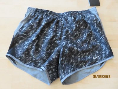 Pantalones Cortos para Correr para Mujer Nike Run Dri-Fit XS 832891 Negro Gris NUEVO Foto 1 de 3