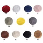 Women Knitted Beret Flat Cover Ladies Hat Breathable Thin Solid Colors Pa