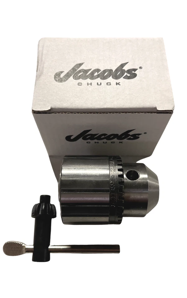 Jacobs 24BA-3/8 Light Duty Plain Bearing Drill Chuck 3/8-24 Threaded Mount 14946 - Image 1 of 1
