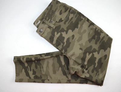 Pantalones de mezclilla camuflados Universal Thread para mujer de tiro alto recortados ajustados talla 8 entrepierna 25" Foto 1 de 4
