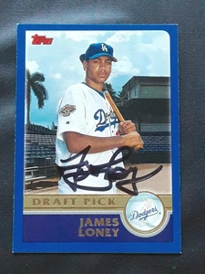 JAMES LONEY LOS ANGELES DODGERS SIGNED AUTOGRAPHED 2003 ROOKIE BASEBALL CARD - Picture 1 of 1