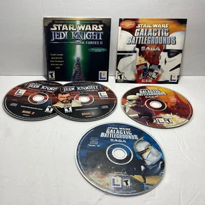 2 Pc Games Star Wars: Jedi Knight Dark Forces II 1997 & Galactic Battleground. - Picture 1 of 4