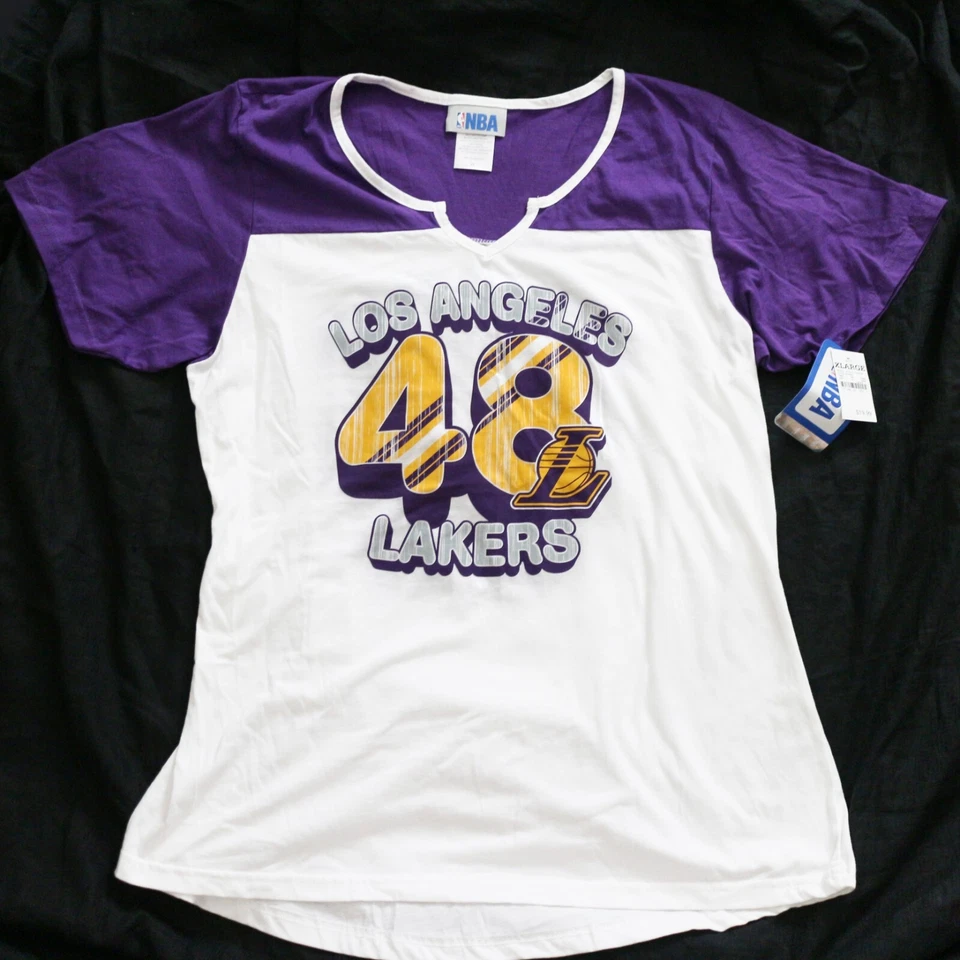 Small NBA Women Lakers Los Angeles LA NBA 48 Basketball T-Shirt
