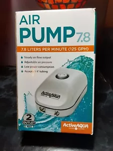Active Aqua air pump 7.8 liters per minute 2 outlet - Picture 1 of 4