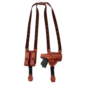 Tagua Gunleather Leather Shoulder Holster, Left Hand, 1911 5in, Brown, SH4-202