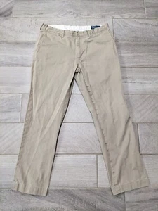 Polo Ralph Lauren Chinohose 36 x 32 beige hellbraun klassische Passform vorne flach 5 Taschen - Bild 1 von 15