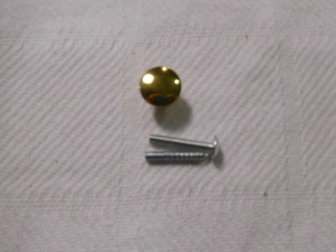 Salvage ~ Vintage ~ Brass Knob for Stacking Bookcase Door 1/2" diameter    #1699 Cover