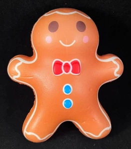 Weihnachten Lebkuchenmann - Quetschspielzeug - super weich - ca. 4" hoch - OHNE ETIKETT - Bild 1 von 4