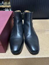 Bruno Magli Angiolini Black Leather Boots Zip Made Italy Men’s Sz 9.5