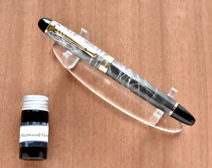 TESLA GRAU JINHAO ELITE X450 LUXUS FÜLLFEDERHALTER MIT FEINER FEDER & TINTE - Bild 1 von 5