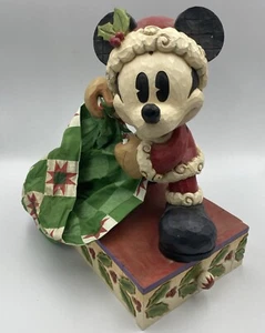 Disney Traditions Jim Shore Mickey Mouse Bundle of Holiday Cheer 13'' Drawer Box - Picture 1 of 7