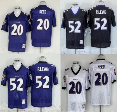 Jersey cosido retro vintage Barry Ed Reed #20 Ray Lewis #54 Foto 1 de 4