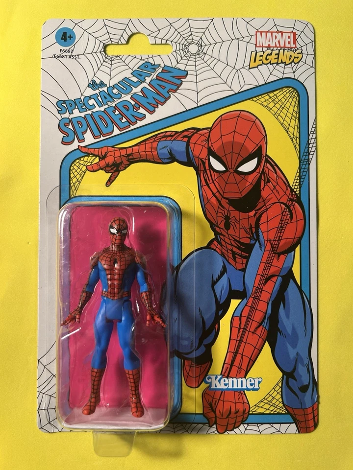 Lote de 6 figuras de acción retro de 3,75 pulgadas de Marvel Legends SpiderMan Wolverine Hulk Foto 1 de 4