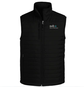 RARE NWT 100% Authentic Silicon Valley Bank SVB Tech Banker Vest / Gilet XL - Picture 1 of 3