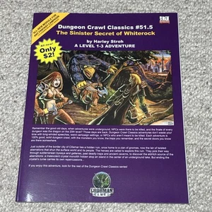 Dungeon Crawl Classics The Sinister Secret of Whiterock VGC Goodman Games DCC - Picture 1 of 3