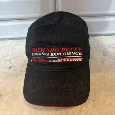 Gorra de colección Richard Petty #43 firmada autografiada NASCAR roja y negra Foto 1 de 4