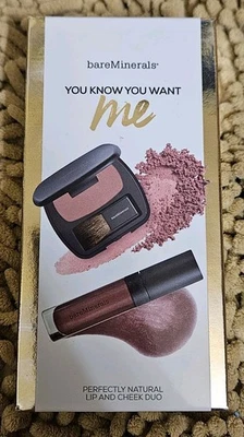 NEW BareMinerals Ready Blush The Confession Mini Moxie Lip Plumping Total Pro  - Image 1 of 4