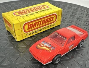 Vintage 1982 Matchbox MB12 Red MAACO Pontiac Firebird SE Mint in Collectors Box - Picture 1 of 10